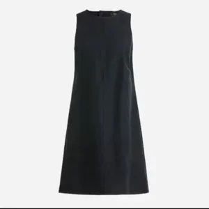 Free Gift! J.Crew L tunic tank shift dress w/ pockets & back buttons black linen